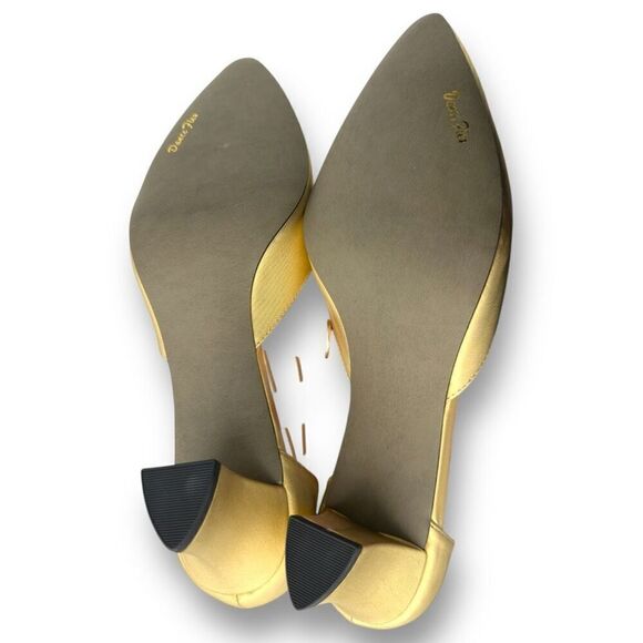 Easy Street Womens Alive 5 Satin Low Heel Pumps Gold Size 10M - Picture 11 of 11